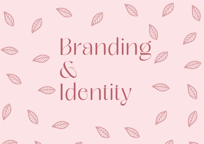 Let Us Revive pink branding and identity presentation board
